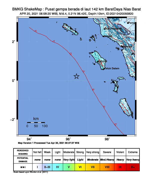 Gempabumi Dirasakan Bmkg