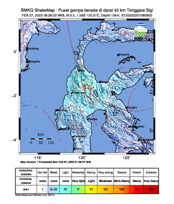 Tercatat 36 Kali Gempa Susulan Paska Guncangan Magnitudo 5.8 Senin Pagi